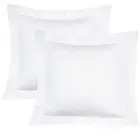 2 Pcs Microfiber European Pillow Shams, Super Soft and Fade, Resistant Bed Sq...