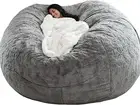 7Ft Giant Bean Bag Cover, Big Bean Bag Chairs for Adults (No Filler, Cover Only)