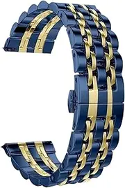 [TQTYFPVQT] Quick-release Stainless Steel Metal Watch Strap 20mm22mm Unisex Replacement Wristband Smart Watches Quartz Watches