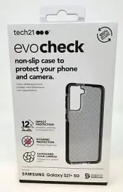 Tech21 EvoCheck Case for Samsung Galaxy S21 Plus / Galaxy S21+ 5G Smokey Black