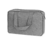 Waterproof Toiletry Bag 4 Compartments Travel Organizer Wet & Dry Container for Cosmetics Toiletries - Gray