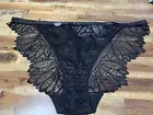 NEW Ladies Sexy Black Lace Bikini Size 18 underwear panties Skimpy FREE Post