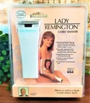 Vintage LADY REMINGTON Corded Shaver WER 3700BP Diamond Honed Shave RARE NOS HTF