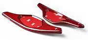 Car Steering Wheel Shift Paddles for C&adillac XTS5 Interior Inner Accessory Car Styling Real Carbon Fiber Steering Wheel Shift Paddle Shifter Extension HTEOPOEKFR(Red)