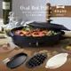 【日本BRUNO】多功能橢圓形電烤盤BOE053 黑色(內含平盤+章魚燒+料理深鍋)