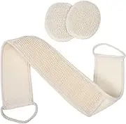 LOORGVEL 1 Set Long Exfoliating Bath Towel for Shower Dual Sided Back Scrubber with Exfoliating and Scrubbing Design Reusable Skin Exfoliator for Refreshing Bathing Experience