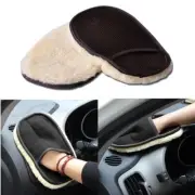 Soft Wool Car Wash Gloves – Thick Plush Microfiber for Polishing & Detailing.