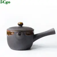 在飛比找蝦皮商城優惠-5Cgo新年吉祥物日式手工復古粗陶茶壺陶瓷仿古側把壺橫把小茶