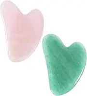 2pcs Stone Gua Sha Scraping Plate Tool Face Body Scraper Jade Massage Supplies Blood Circulation Enhancer