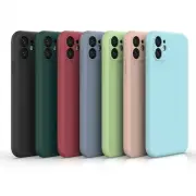 Liquid Silicone Case For iPhone 12 11 Pro Max XR XS X Cover Black Orange Blue
