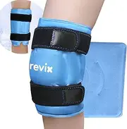 REVIX 19" Extra Large Knee Ice Pack Wrap Around Entire Knee, Reusable Gel Cold Pack for Discomfort and Post-Workout Fatigue, Cold Compress, Enhance Comfort and Recovery