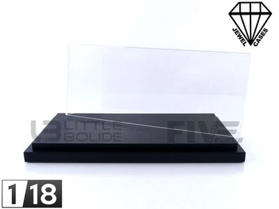 JEWEL CASES 1/18 - DISPLAY CASE SHOW-CASE 1/18 - BASEPLATE BLACK JC-L18BK