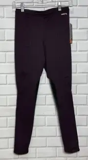 Kerrits Kids Fleece Lite II Knee Patch Riding Tights XL 16-18 RAISIN HERRINGBONE