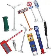 COSMEVIVI 1 Set Miniature Traffic Signs for Sand Table Play Realistic Road Signs for Learning Traffic Knowledge Lightweight Models for Fun Playtime and Teaching