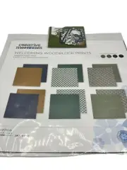 Creative Memories Welcoming Wooblock Prints 12x12 Paper and Embellishment Bundle