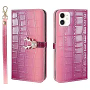 For iPhone 11 Phone Case With Strap - Purplish red