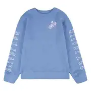 Boys’ Levi's $44 SilverTab Globe Logo Long Sleeve Blue Fleece Sweatshirt NWT