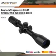 Zerotech Vengeance 4-20x50 Reticle 30mm Tube Illum Scope Black #vg4205r3