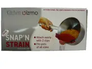 Kitchen Gizmo Snap N Strain Pot Strainer and Pasta Strainer Fits all Pots