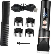 Stainless Steel Professional Hair Clippers Lcd Screen Hair Trimmer for Men Women Hair Trimmer Kit