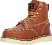 [Ad Tec] Men's 6" Moc Toe Full Grain Leather Goodyear Welt Construction Ankle Boot