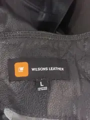 Wilson Leather Chaps Motorcycle Large 43 Inches Long Black Leather
