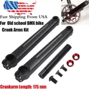 BMX bike Cranks BMX Crank Arms BMX 3-piece Cranks 175 mm Chrome Old School Bike
