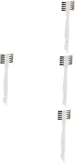 Gatuida 4pcs Ergonomic Handle Kitchen Scrub Brush Gas Stove Cleaner Hard Brush for Countertops