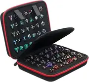 Dice Case with Removable Slotted Tray for Dice Storage Game Dice Holder Compatible with DND Role Playing and Other Table Games, Holds up to 70 Dices/ 10 Sets(Black)