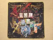 Yugioh Cloth Playmat + 5x Packs Sleeves Signer Dragon Amanda Lapalme Manamoon