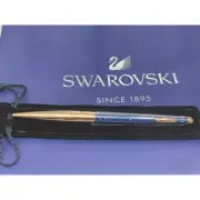 Swarovski Crystalline Nova BallPoint Blue Rose Gold Tone Pen