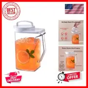 1.4 Liter 50oz Plastic Pitcher with Lid, Fridge Water Carafe Jug with Handle ...