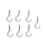 Everhang 7mm White PVC Cup Hook - 7 Pack