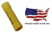 MVP 100 Yellow Vinyl Butt Splice Wire Connectors 10-12 AWG Gauge - TBS10V