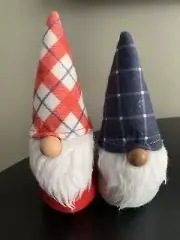 New Set of 2 Gnomes Target Bullseye Weighted Standing Fabric Plush Decor 2022