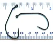 100 GT 91768 Black Nickel 28 Degree Wide Gap Jig Fish Hooks size 1/0