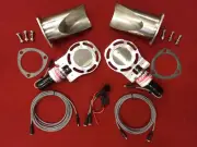 BadlanzHPE SS "Y-NECK" Electric Cutout Valve DUAL 3.0" 76mm 5 YEAR WNTY!