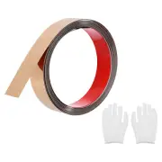 Mirrored Rose Gold Peel Stick Wall Molding Trim with Glove,0.98 Inch x 6.56 Feet