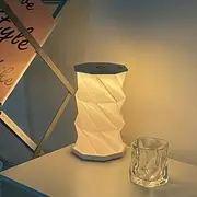 1pc Vintage Wooden Portable Stepless Dimming USB Rechargeable Camping Tent Night Light Folding Outdoor Table Lamp