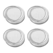 4 Pcs Broccoli Mason Jar Sprout Lids Sprouting Kit for Jars Flour Sifter