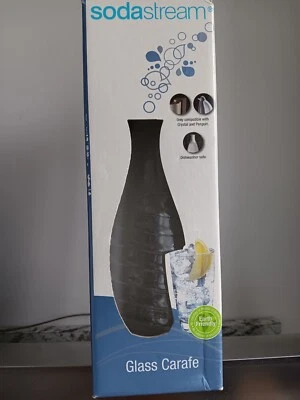New Soda Stream Glass Carafe For Crystal & Penguin Dishwasher Safe Fast Ship