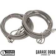 2.8m Long Garage Door Cable Pair Suits 2.6m High Sectional / Panel / Tilt Doors