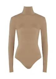 Wolford Colorado Cotton-blend Bodysuit - Light Brown - XS XS