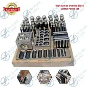 40pc Jumbo Doming Block Swage Punch Set made of Steel Dapping Die Jewellers Tool