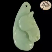 BI04913# Hand Carved Unique Horse Amazonite Pendant Bead Gemstone