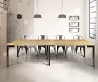 Console Table Extendable Table Plan IN Oak Metal Frame Modern Studio