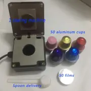 Self Made Nestle Nespresso Coffee Capsule Shell Sealing Machine Heat Sealing Fil
