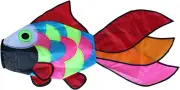 Rainbow Fish Windsock, Wind Socks Outdoor Hanging for Outdoor Patio Garden Decor