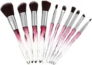 OATIPHO 1Set Handle Makeup Brush Transparent Design for Liquid Foundation Face Powder Eyeshadow Application present for Makeup Lovers and Beginners