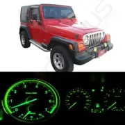 GREEN LED KIT FOR JEEP WRANGLER 97-06 DASH INSTRUMENT CLUSTER SPEEDOMETER LIGHT (for: Jeep)